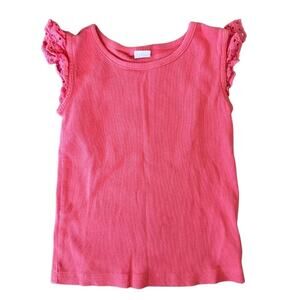 GAP Sleeveless Crew Neck Top Pink 3T